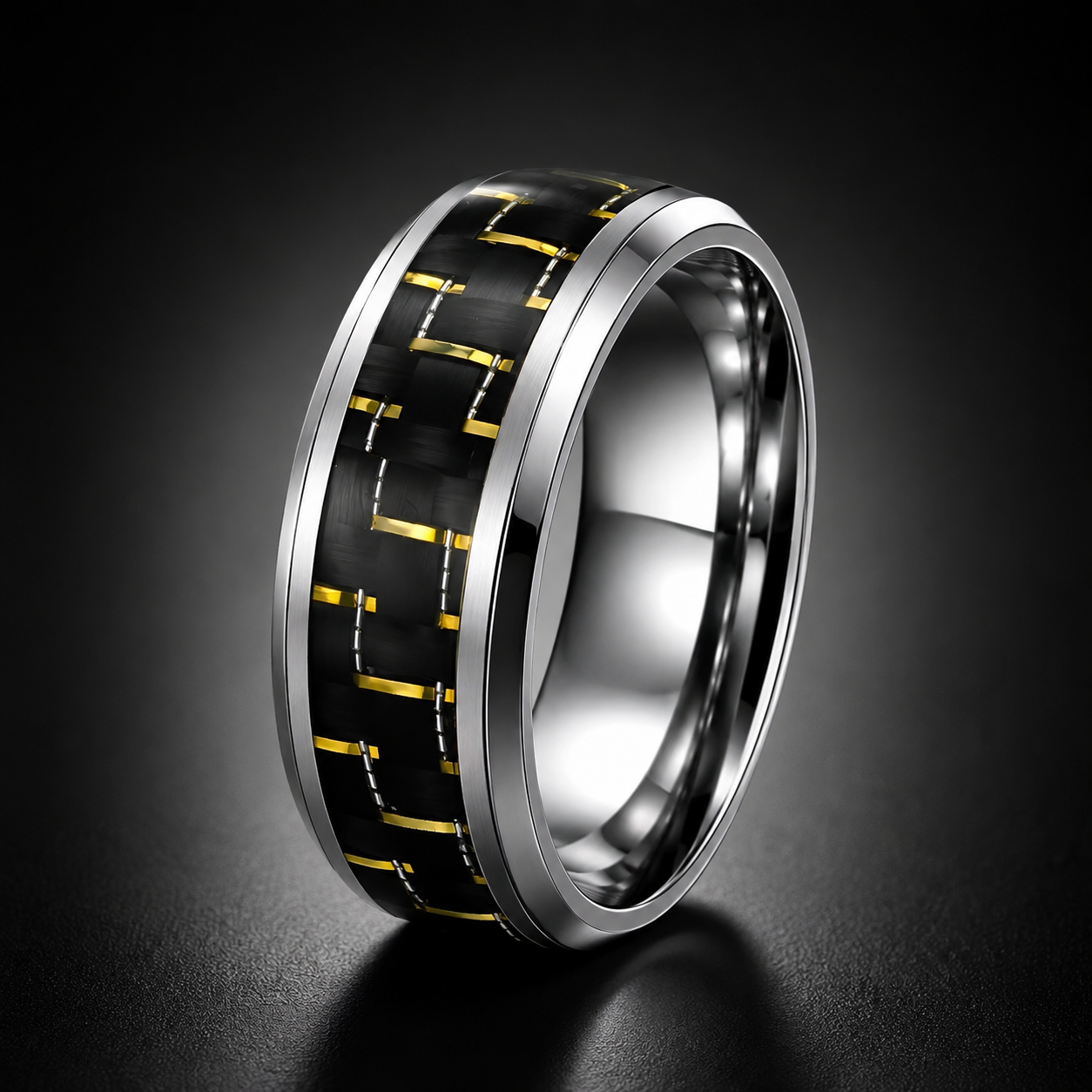 Gilded Carbon ring